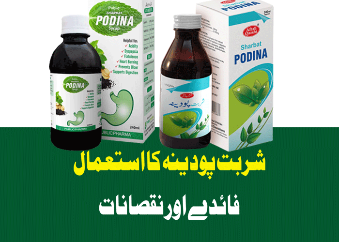 Sharbat Podina Uses In Urdu, پودینہ Side Effects، Hamdard Mint Syurp Benefits for Heart Burn, pudina ke fawaid, Digestive System, Acidity, Reflex