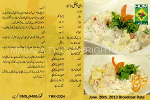 Ramadan Iftar Recipe in Urdu & English Dahi Phulki Raita