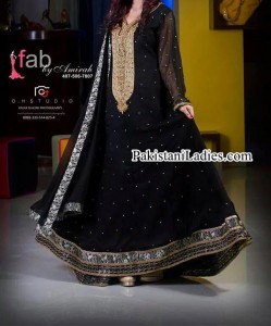 Latest-Fashion-of-Black-umbrella-frock-Design-2014-2015-women-Fancy-dresses-Party-Wedding-Pakistan-India-Bangladesh