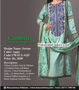 Mausummery-Winter-Cambric-Collection-2014-2015-with-Price-for-Women-Girls-Shalwar-Kameez