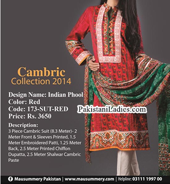 Mausummery-Winter-Cambric-Collection-2014-2015-with-Price-for-Women-Girls-Shalwar-Kameez-Designs