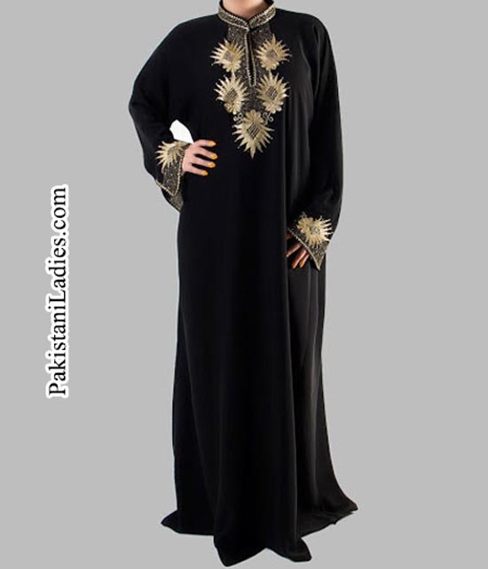 Unique Stylish Abaya Dubai Design 2015 Facebook Pictures