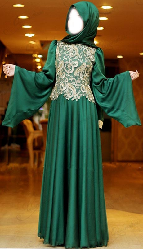 Muslim Bridal Maxi Wedding Dress Fashion 2015 Kaftan Jalabiya