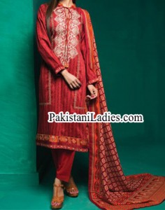 Bonanza Satrangi Winter Designs Collection 2014 2015 Prices for Women and Girls Facebook PKR 2,784.00 Red