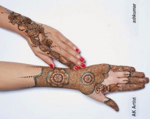Beautiful Bridal Henna Mehndi Designs 2015 for Full Hands Wedding Eid Party Indian Arms