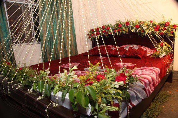 Beautiful Bridal  Room  Decoration  Masehri With Flowers in India