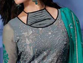 Cotton Churidar Suits Neck Gala Designs Patterns Images 2015 salwar kameez