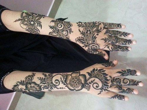  Khaleeji  Henna  Mehndi  Designs  for Hands Dubai UAE Gulf Style