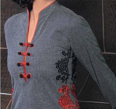 woolen suit neck design