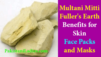 Multani Mitti Fuller's Earth Skin Benefits Face Packs & Masks in Urdu for whitening and fairness