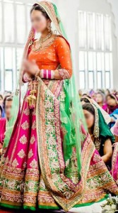 Punjabi Bridal Wedding Suits 2015 India Lehenga Choli