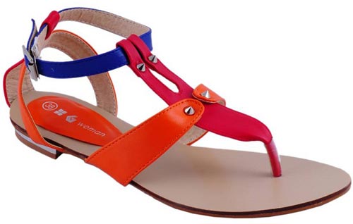 Gul Ahmed Ideas Women Shoes  Chappal  Multicolor Sandals  