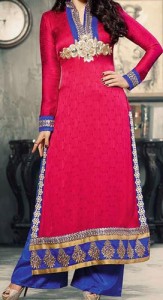 pink New Plazo Pants Trousers 2015 Dress Designs Stylish Palazzo Long Shirts for Girls India