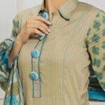 Lawn Summer Dresses Neck, Cotton Suits Gala Designs 2015 Salwar Kameez Button