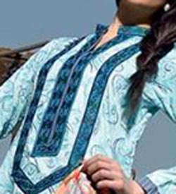 Lawn Summer Dresses Neck, Cotton Suits Gala Designs 2015 Salwar Kameez Lace