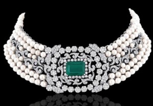 Beautiful Jewelry Indian 2016 Diamond Choker Necklace
