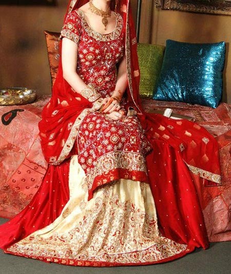 New Designs Fashion 2016 Straight cut Lehenga design Pakistan