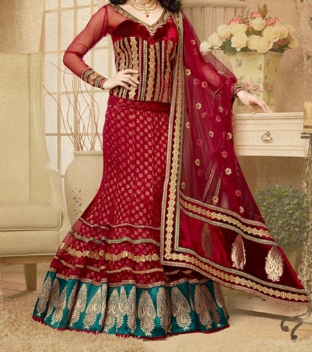 New Designs Fashion 2016 Straight cut Lehenga design