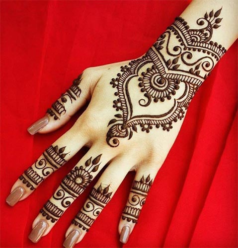 Bangle-Style-Khaleeji Henna Mehndi Designs for Hand and Feet 2016 2017