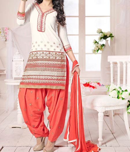 New Latest Neck Design Patiyala Dress Suit Patiala 2016 Punjabi Salwar Kameez