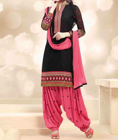 New-Style-Neck Design Patiyala Dress Suit Patiala 2016 Punjabi Salwar Kameez