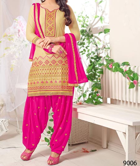 Blush Pink High Neck Patiyala Suit Set – Thread & Button