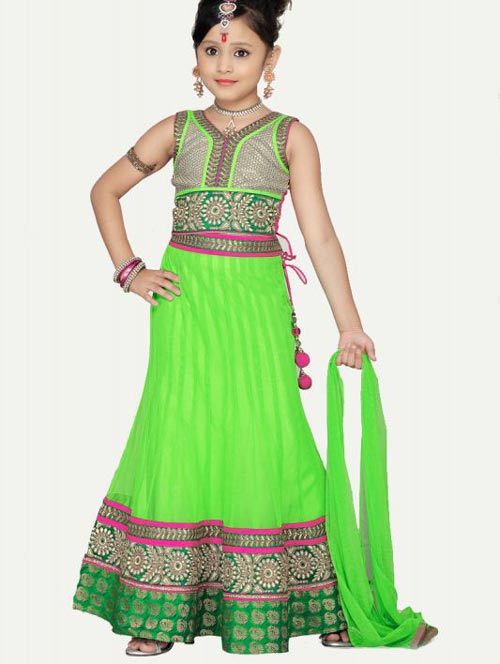 Beautiful-Kids-Lehenga Latest Sharara and Gharara Designs For Kids 2016 2017 Ghagra Choli