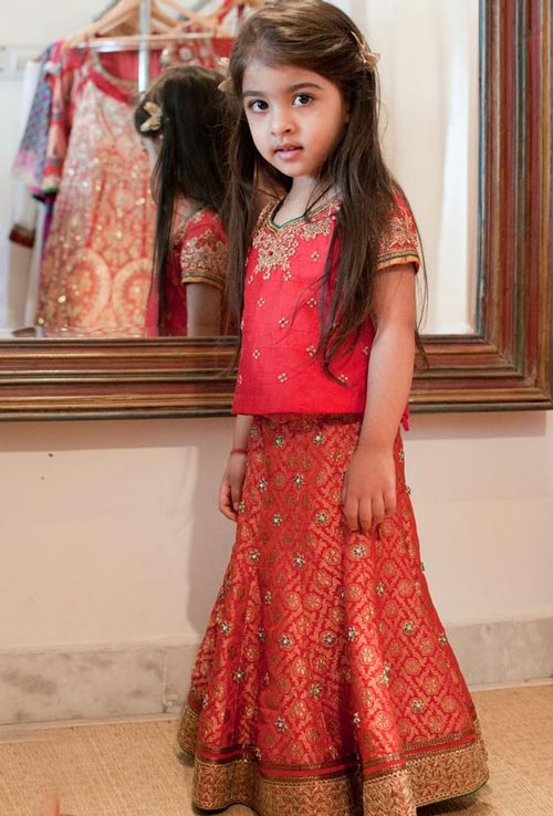 Latest Sharara and Gharara Designs For Kids 2016 2017 Ghagra Choli 3