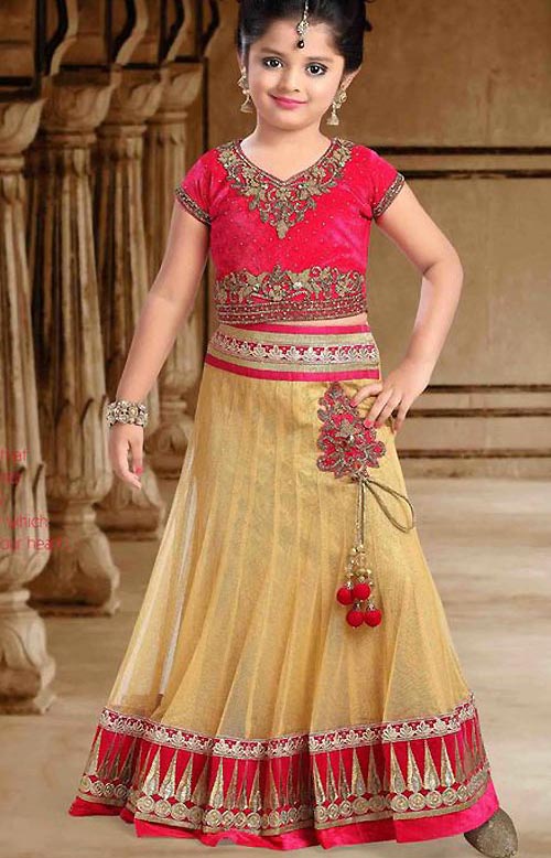 Latest Sharara and Gharara Designs For Kids 2016 2017 Ghagra Choli lehenga-choli