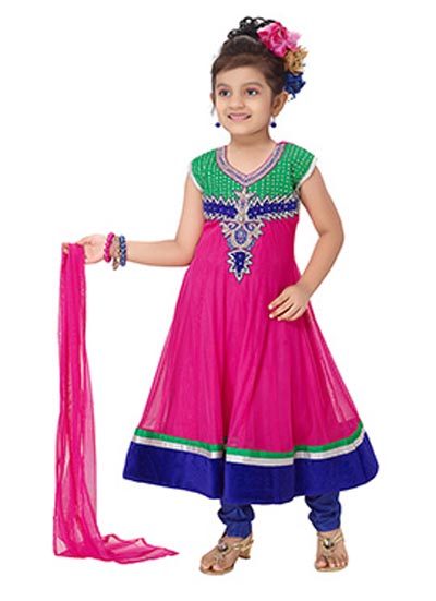 Little Girls Baby Girls Party Wedding Dress Suit Pakistani Indian 2016 2017 Pink