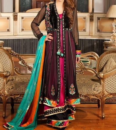 New-Stylish-Front-Open-Frocks-Fashion-in-Pakistan-India-2016-2017