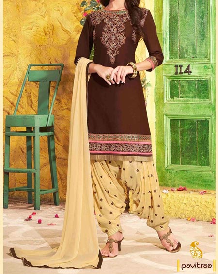 New Fashion Punjabi Salwar Kameez Patiala Suit Neck Designs 2016 2017 India