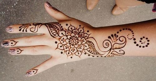 New Arabic Simple easy Mehndi Designs For Beginners Hands 2016 2017 Dots-and-Lines