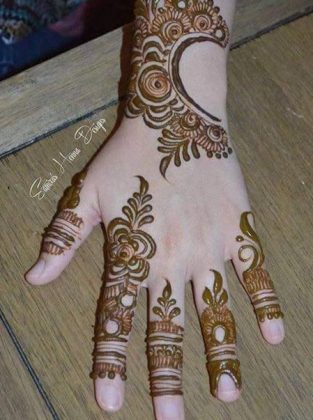 Latest Eid Mehndi Designs 2022 for Hands Indian Pakistani