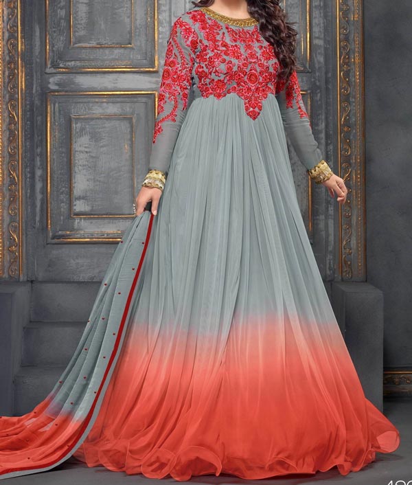 Latest Gowns Floor Length Anarkali Frocks Suits Indian Actress Dress 2017 2018