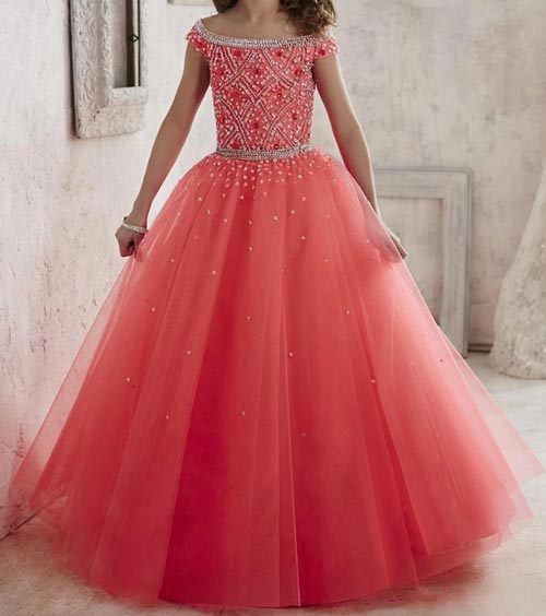 New-Princess Latest Party Wedding Long frocks designs Collection 2017 2018 kids Teenagers