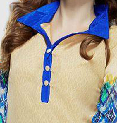 Neck design of outlet punjabi suit with piping