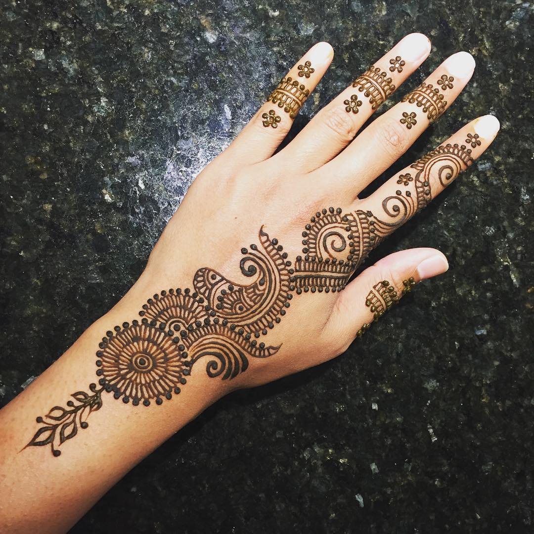 50+ Simple Mehndi Designs Collection 2018 - How to Draw Them at Home