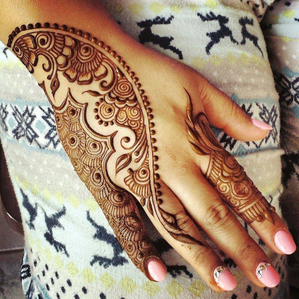 Simple Mehndi Design for Party