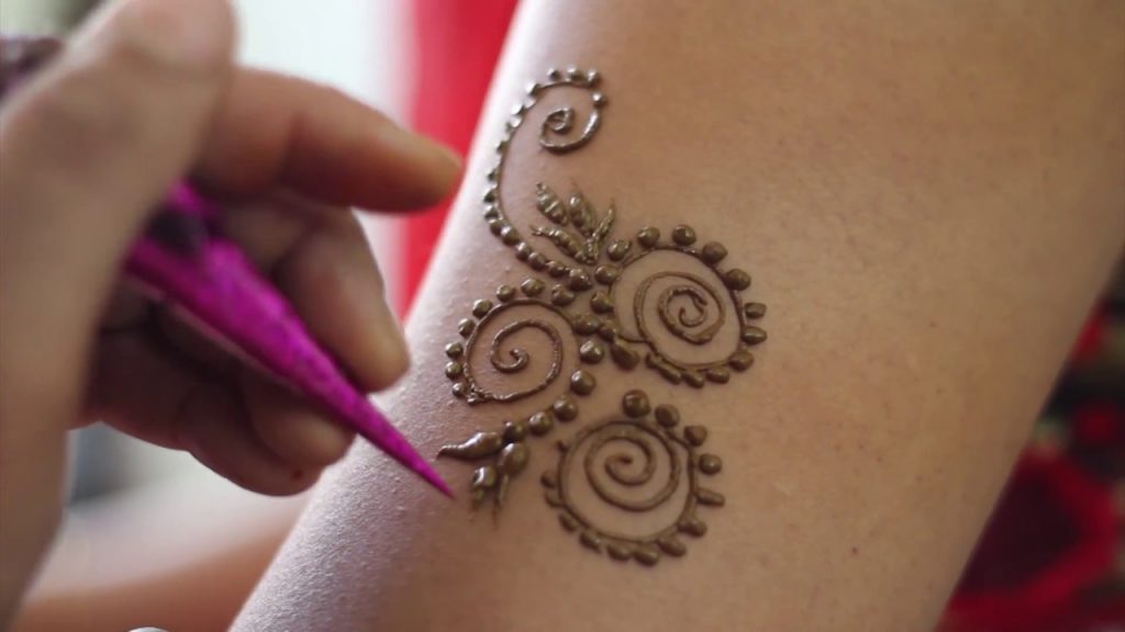 easiest mehndi design drawing