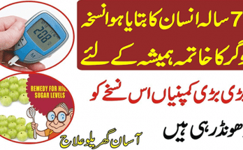 Diabetes Treatment with Home Remedy